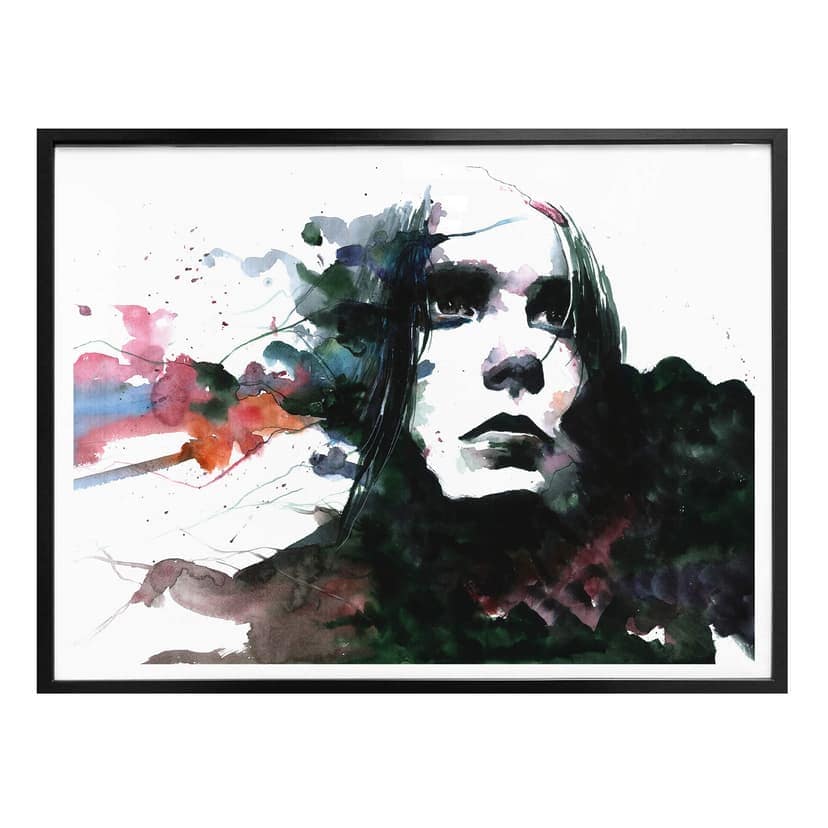 Plakat Akwarela Twarz 01