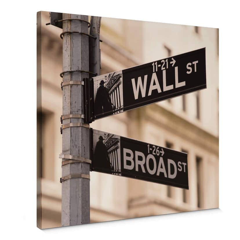 Obraz na płótnie Wallstreet - Kwadrat