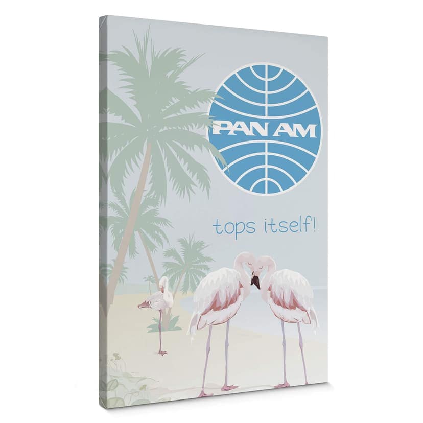 Canvas PAN AM - Flamingo Bay