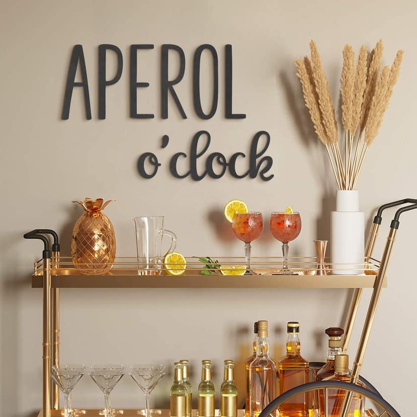 napis 3D MDF - Kuchnia - Aperol o'clock