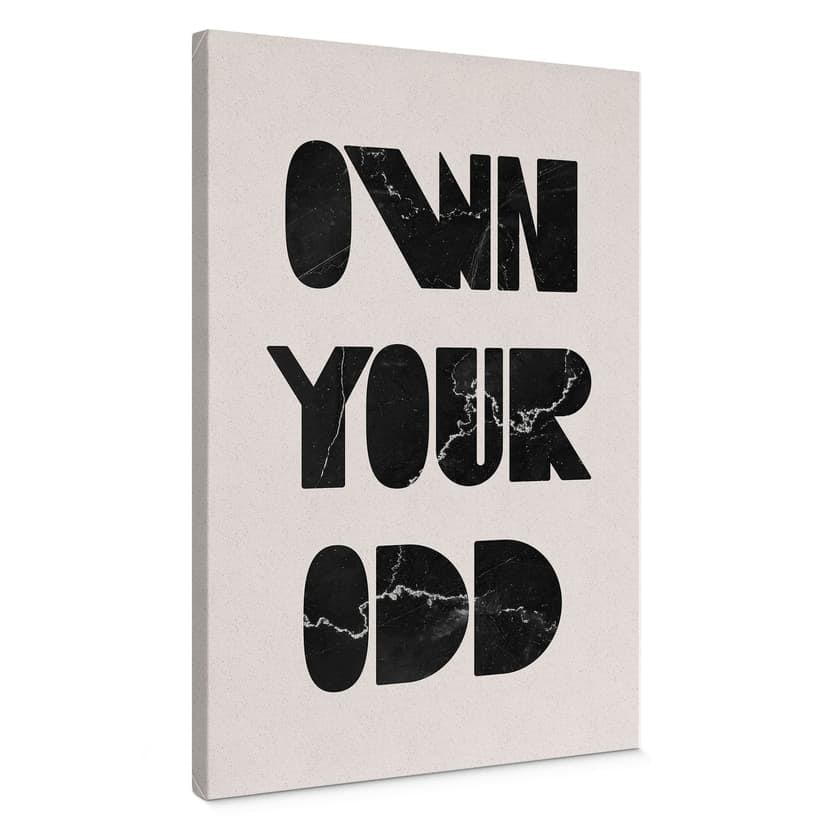 Obraz na płótnie Own your odd