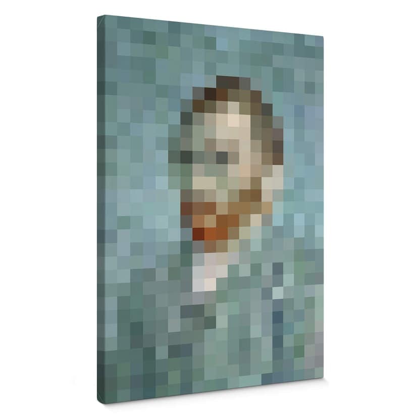 Obraz na płótnie Pixelart - van Gogh - Autoportret 1889