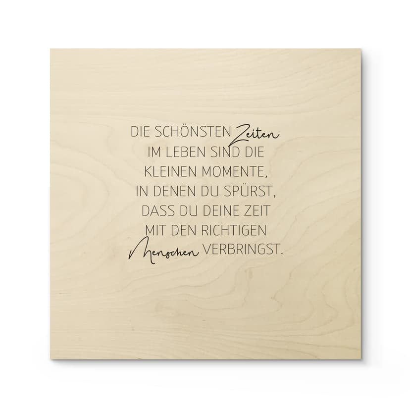 Plakat drewniany Najlepsze chwile w życiu 02