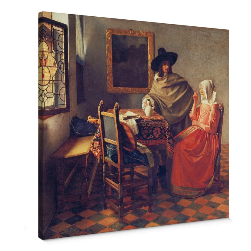 Obraz na płótnie Vermeer - Kieliszek wina