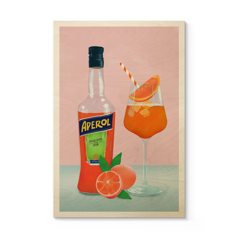 Plakat drewniany Aperol Spritz - Lizde