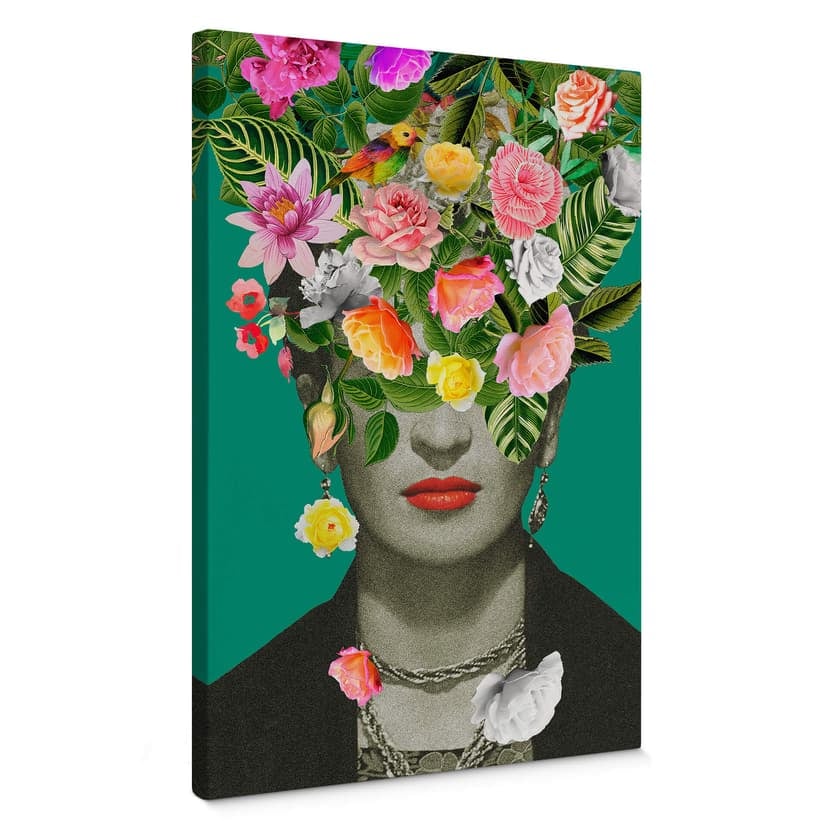 Obraz na płótnie Frida Floral Studio - Portret Frida