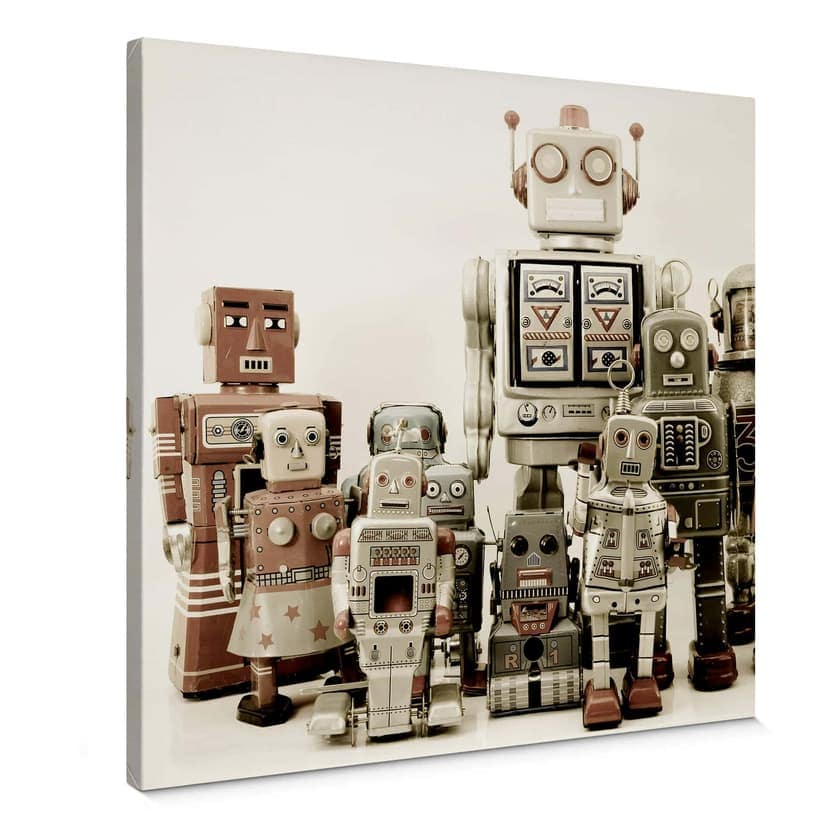 Obraz na płótnie Montaż robotów