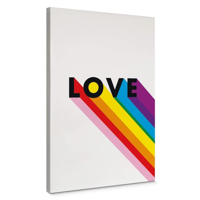 Obraz na płótnie LGBTQIA+ Love Rainbow