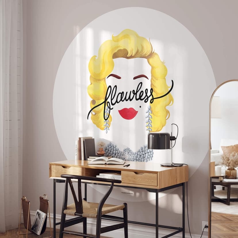 Tohmé - Flawless Marilyn - Fototapeta okrągła - tapeta flizelinowa/tapeta flizelinowa samoprzylepna
