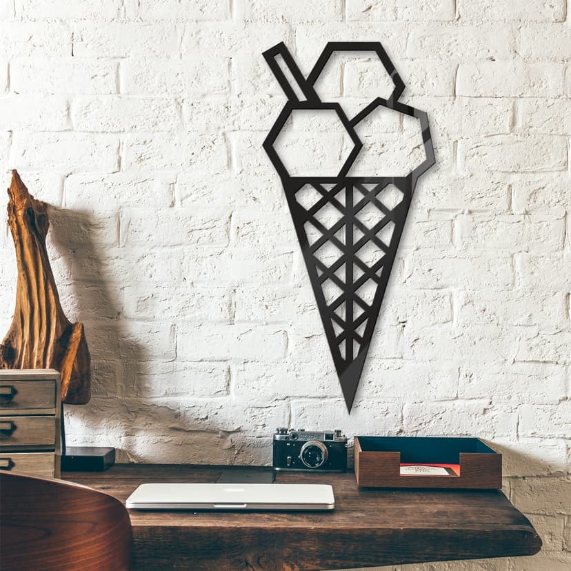 Dekoracja akrylowa Lody origami