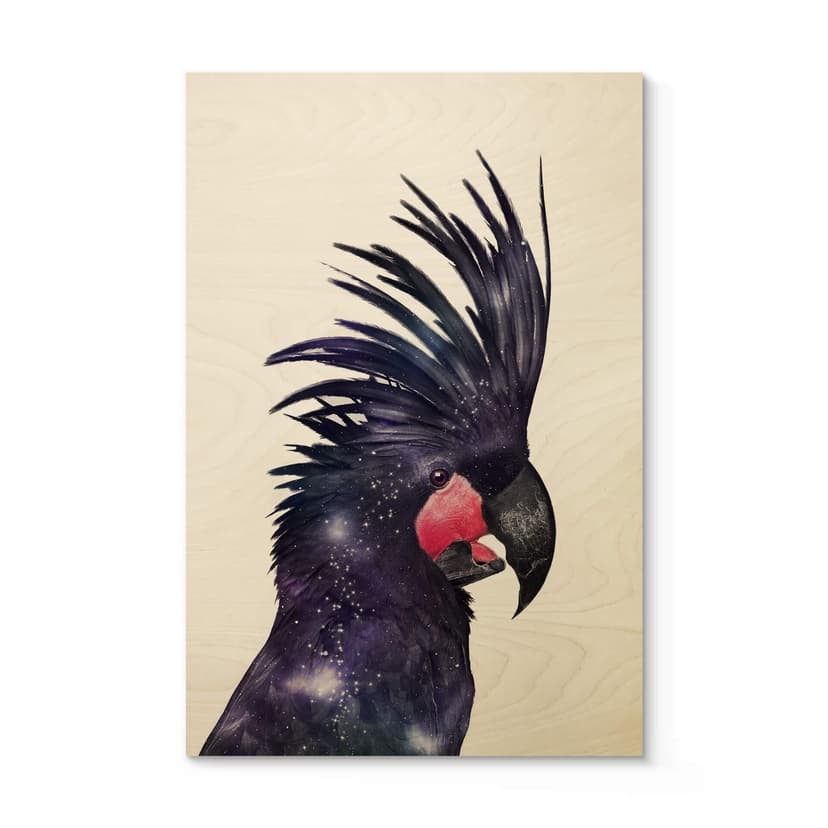 Luźny Plakat drewniany - Galaxy Bird
