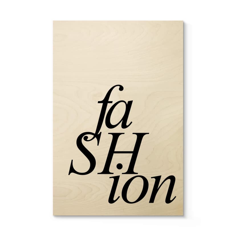 Plakat drewniany Fashion 01