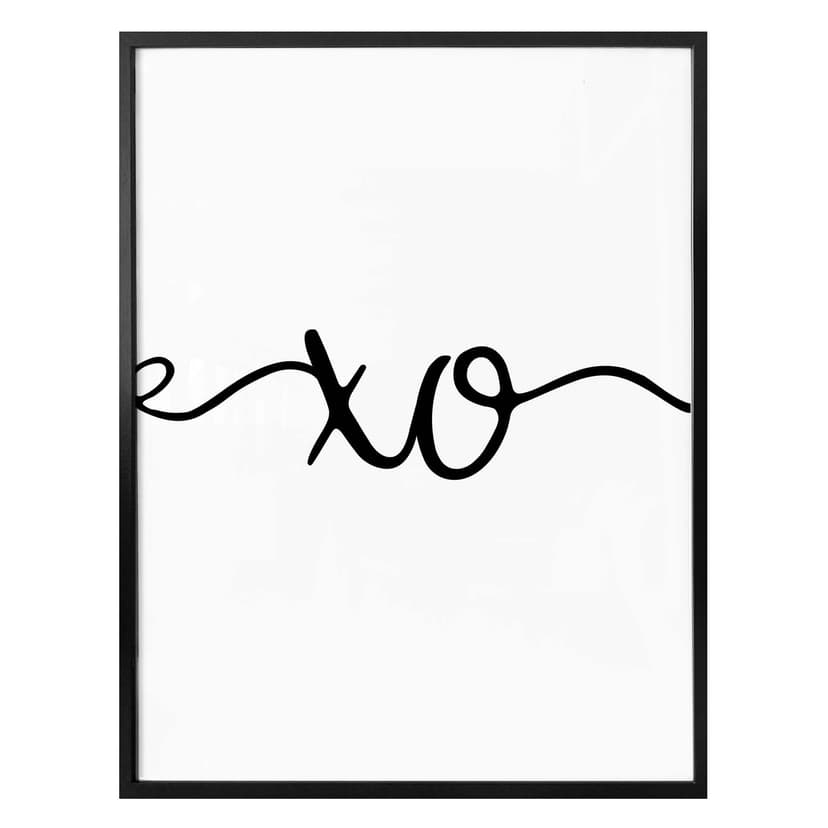 Plakat XO (Uścisk i Pocałunek)