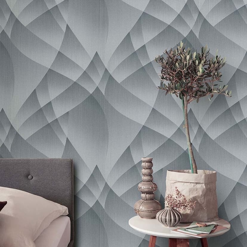 tapeta 3D, tapeta geometryczna Fashion for Walls 4 by Guido Maria Kretschmer silver