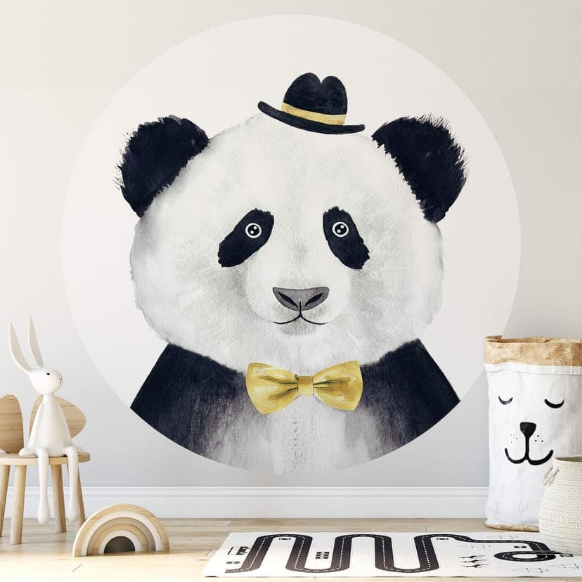 Fototapeta Cuddly Gentleman - okrągła - tapeta flizelinowa/tapeta flizelinowa samoprzylepna