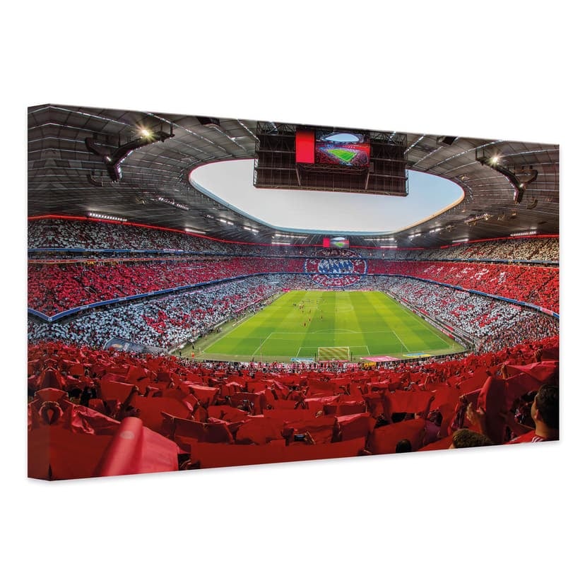 Obraz na płótnie FCB stadion czerwony biały