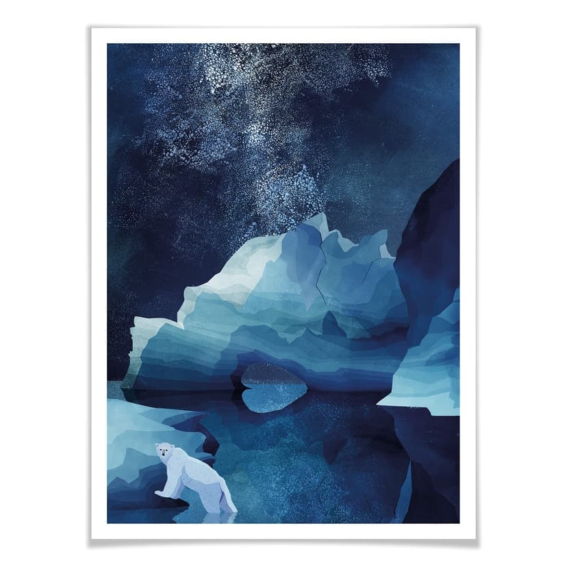 Plakat Goed Blauw - Niedźwiedź polarny