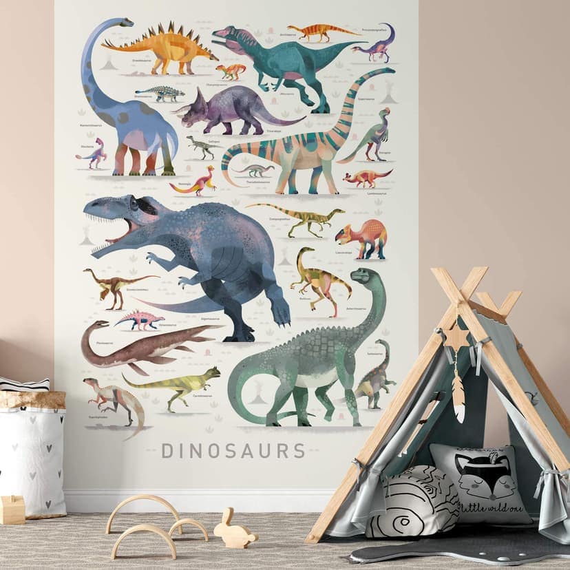 Fototapeta brązowa - Dinozaury część 2