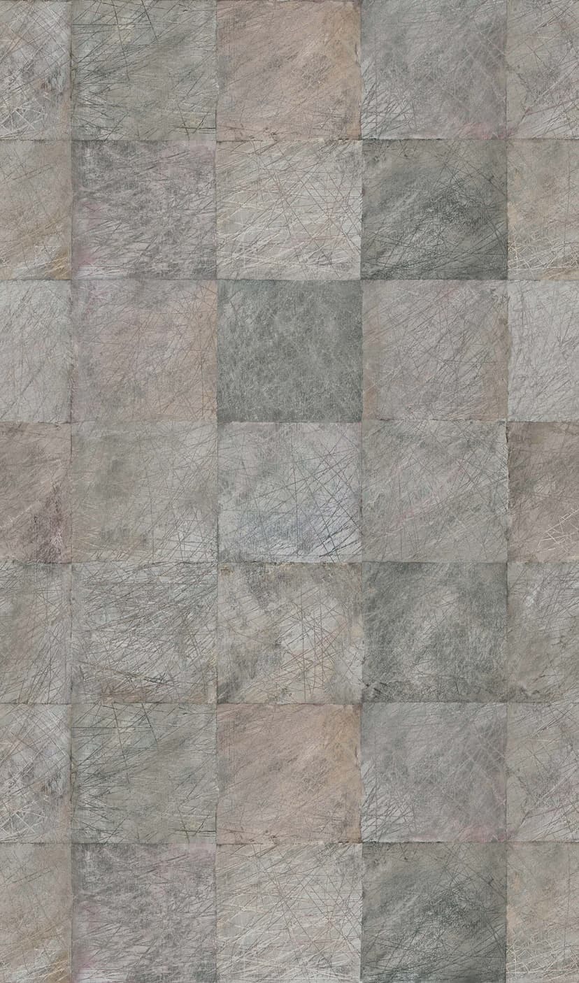 Fototapeta betonowe płytki patchwork w kolorze szaro-beżowym nowoczesne 2,7 x 1,59 m