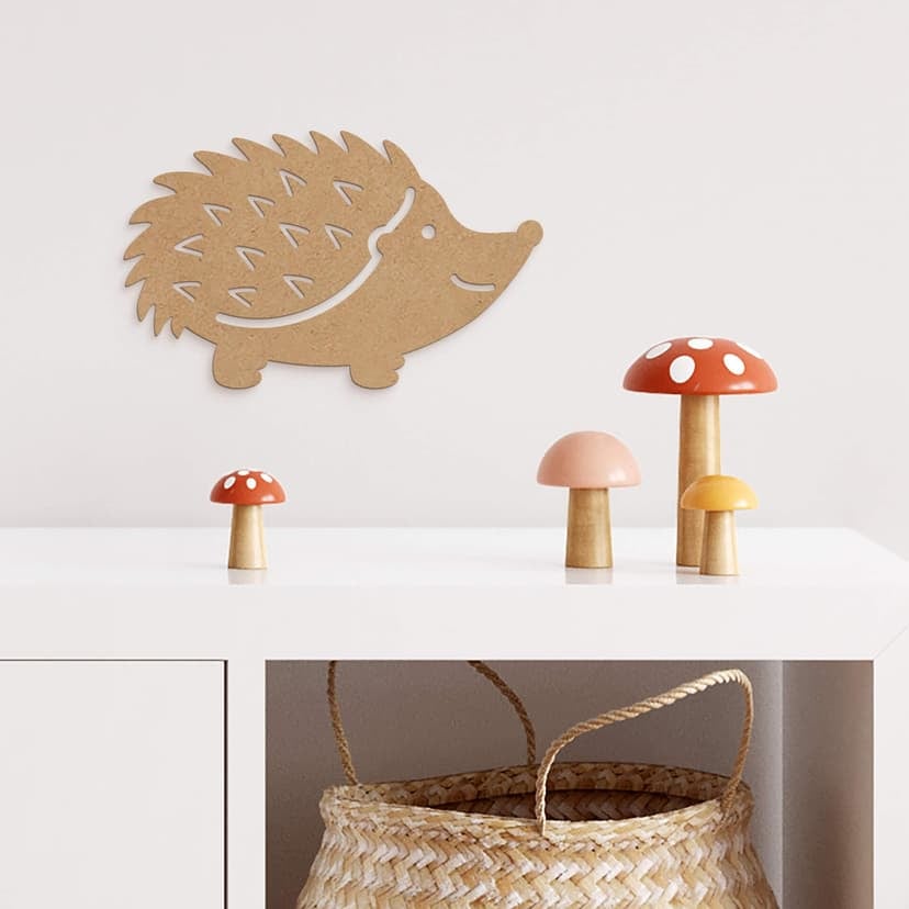 Dekoracja MDF jeż - natura