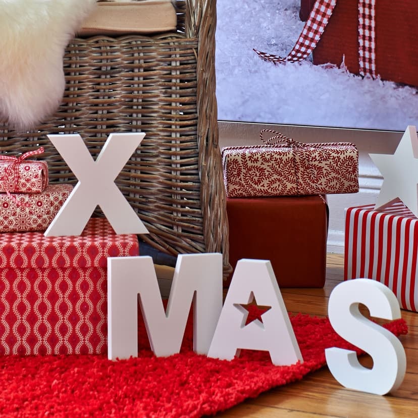 Litery dekoracyjne 3D XMAS
