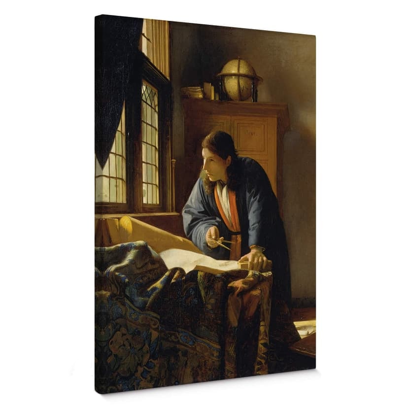 Obraz na płótnie Vermeer - Geograf
