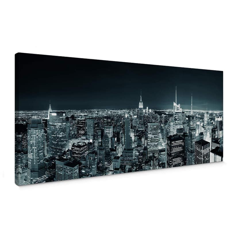 Obraz na płótnie New York nocą 2 - Panorama