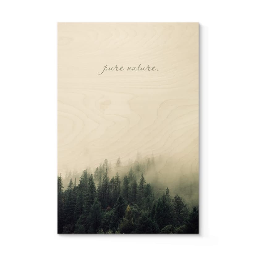 Plakat drewniany Pure Nature
