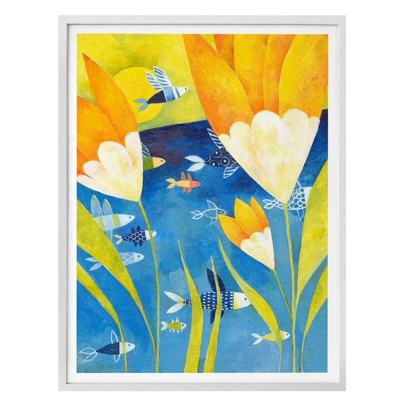 Plakat Blanz - Żółte tulipany