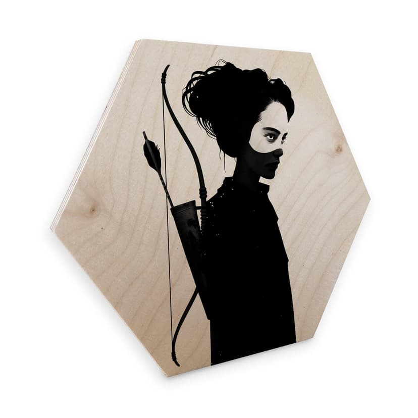 Hexagon - Holz Birke-Furnier Ireland - Four of Hea