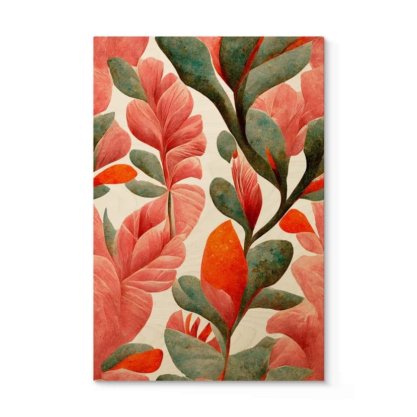 Plakat drewniany Treechild - róża indyjska