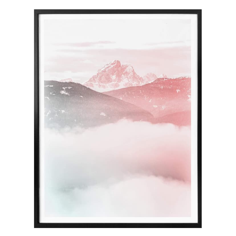 Plakat Różowa mgła
