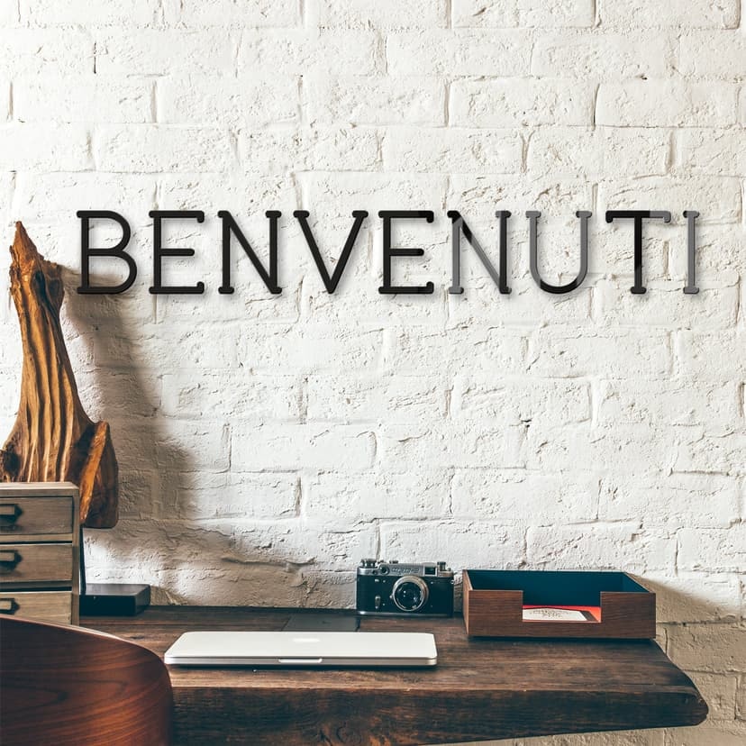 Litery akrylowe Benvenuti