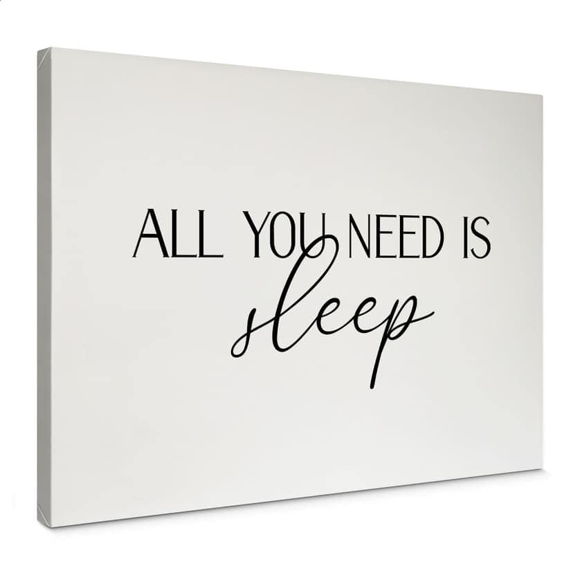 Obraz na płótnie All you need is sleep