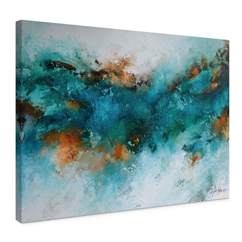 Leinwandbild Gefrorenes Wasser - Fedrau