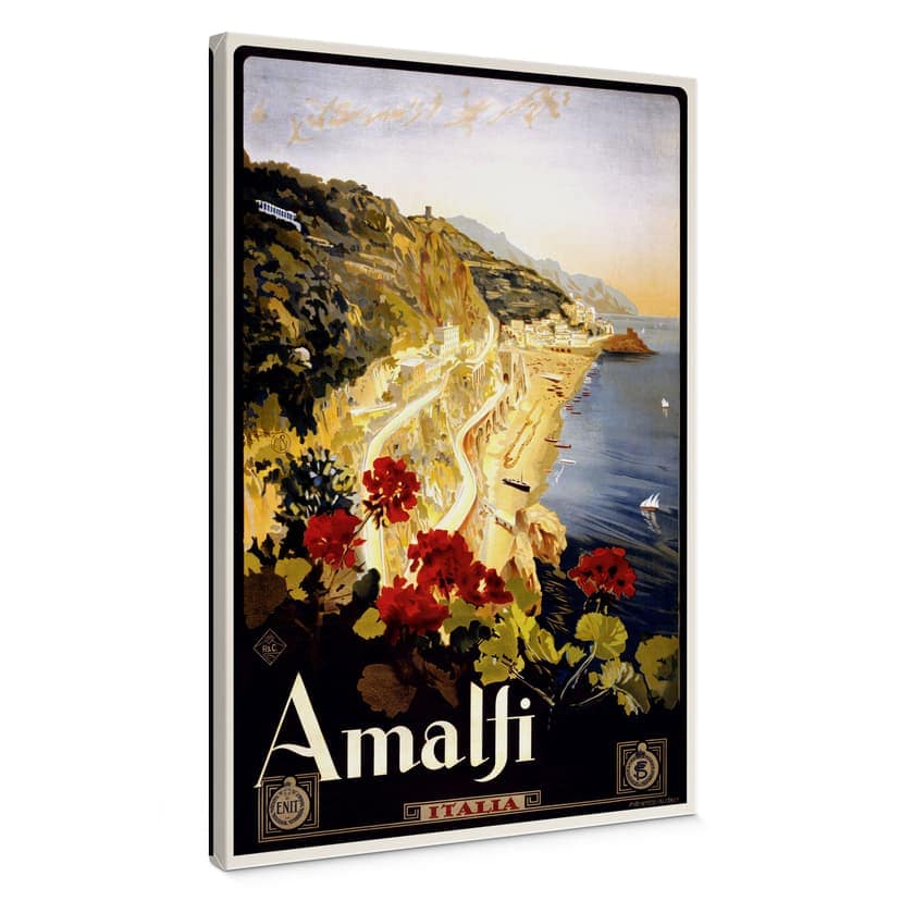 Canvas Vintage Travel - Amalfi