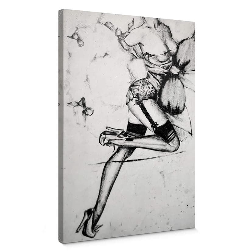Uwodzicielski obraz na płótnie w stylu pin-up