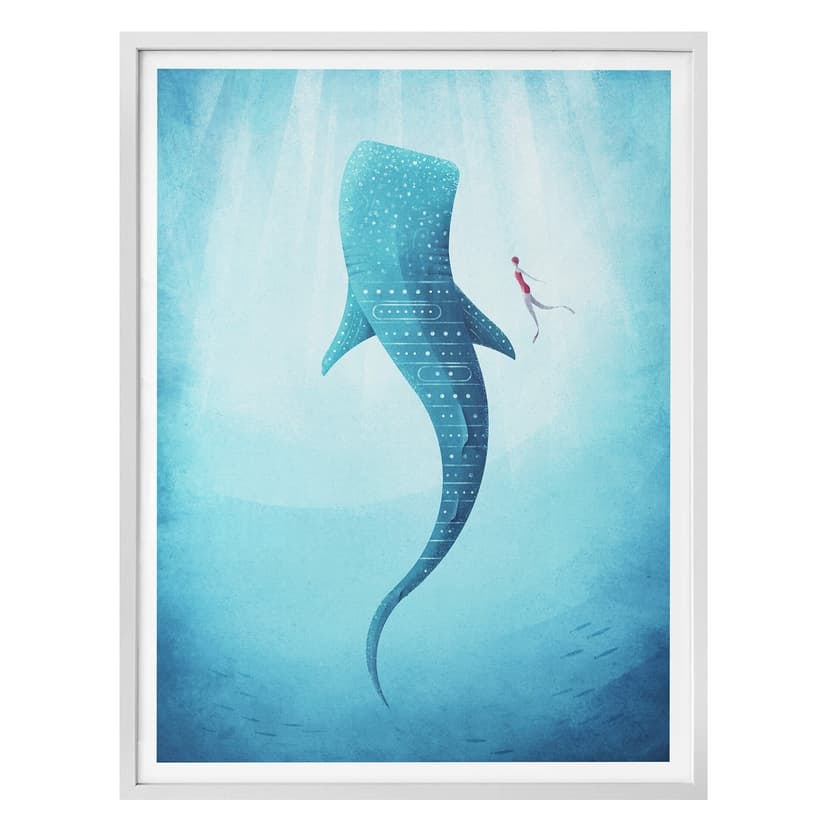 Plakat Rivers - Rekin wielorybi