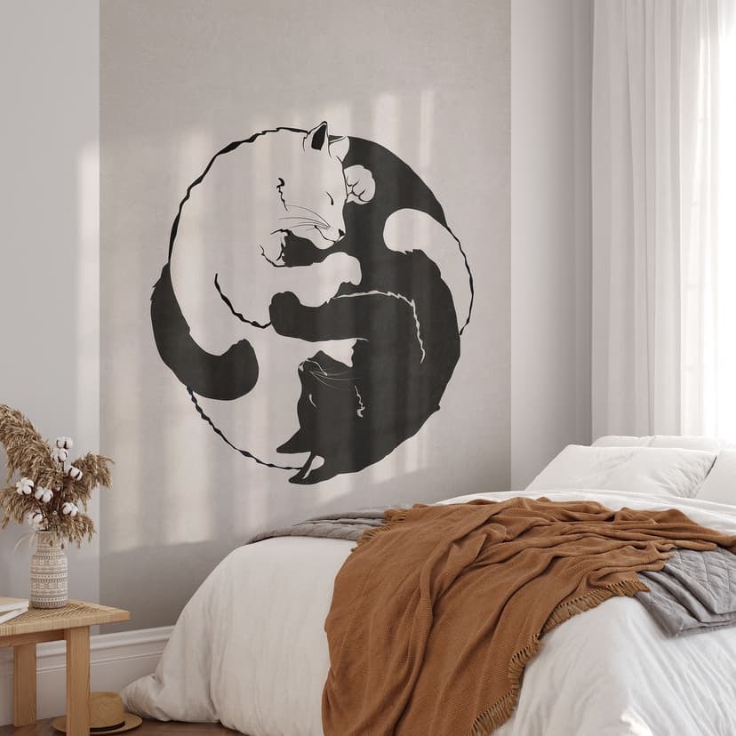 Fototapeta koty Ying & Yang - Tunaboylu