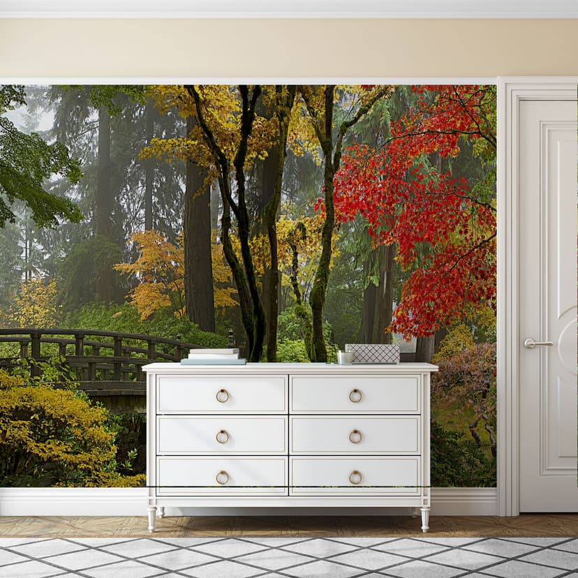 Fototapeta japoński ogród - 528x260 cm