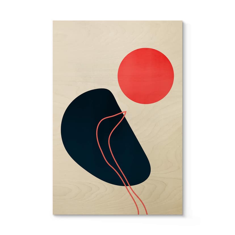 Plakat drewniany Cubistika - Abstrakcja