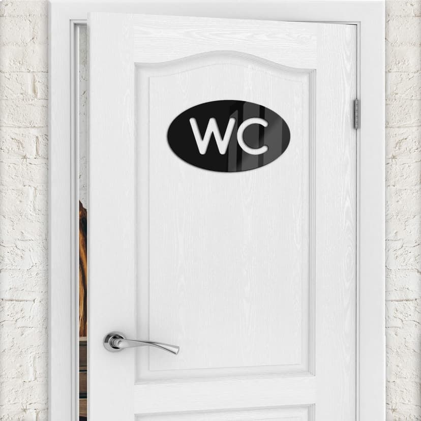 Akrylowa dekoracja WC