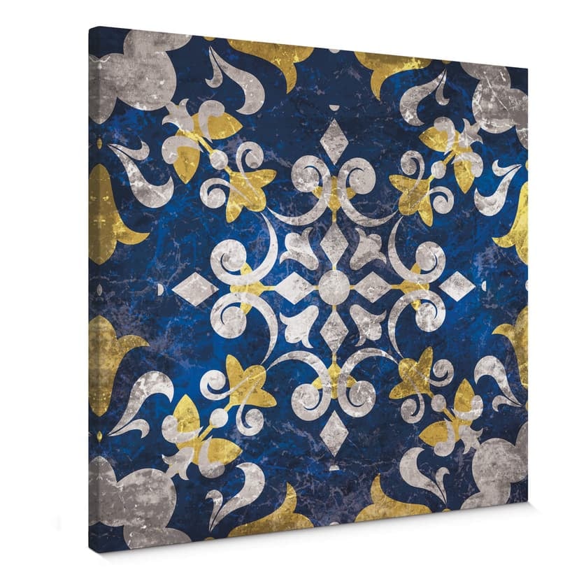 Obraz na płótnie portugalski Azulejo - Kwadrat