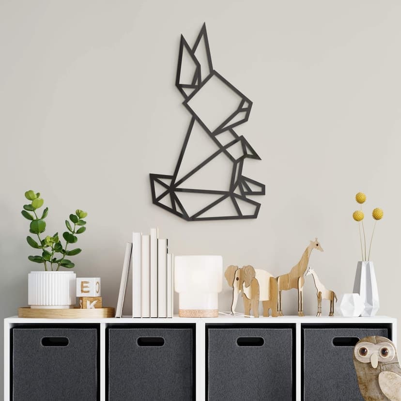 Akrylowa dekoracja królik origami