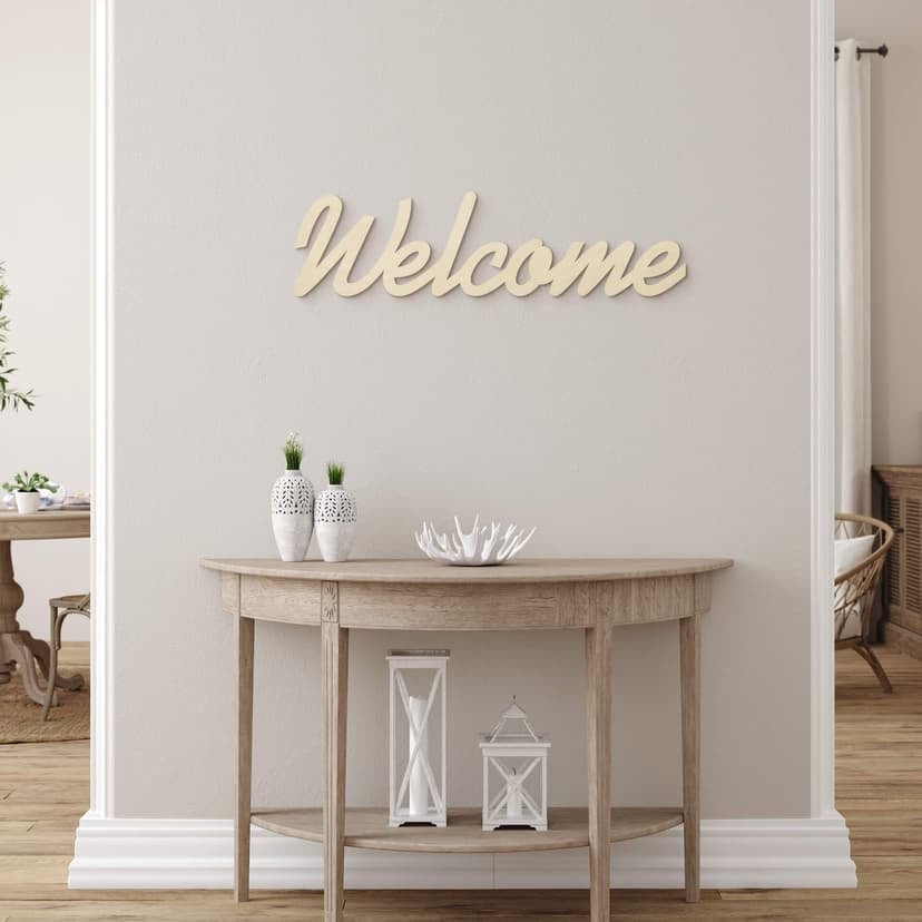 Drewniane litery Welcome