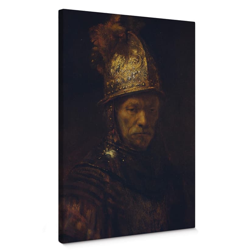 Obraz na płótnie Rembrandt - Człowiek w złotym hełmie