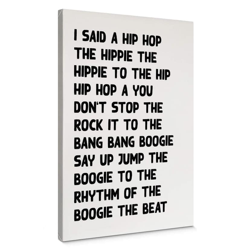 Obraz na płótnie powiedziałem hip hop