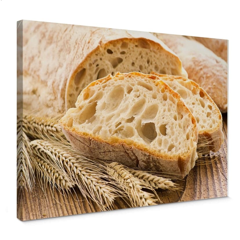 Obraz na płótnie - świeża ciabatta z pieca