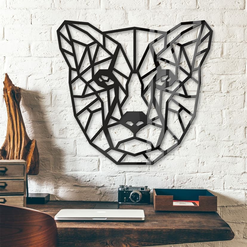 Dekoracja akrylowa Gepard origami