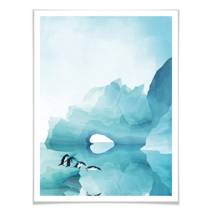 Plakat Goed Blauw - Pingwiny